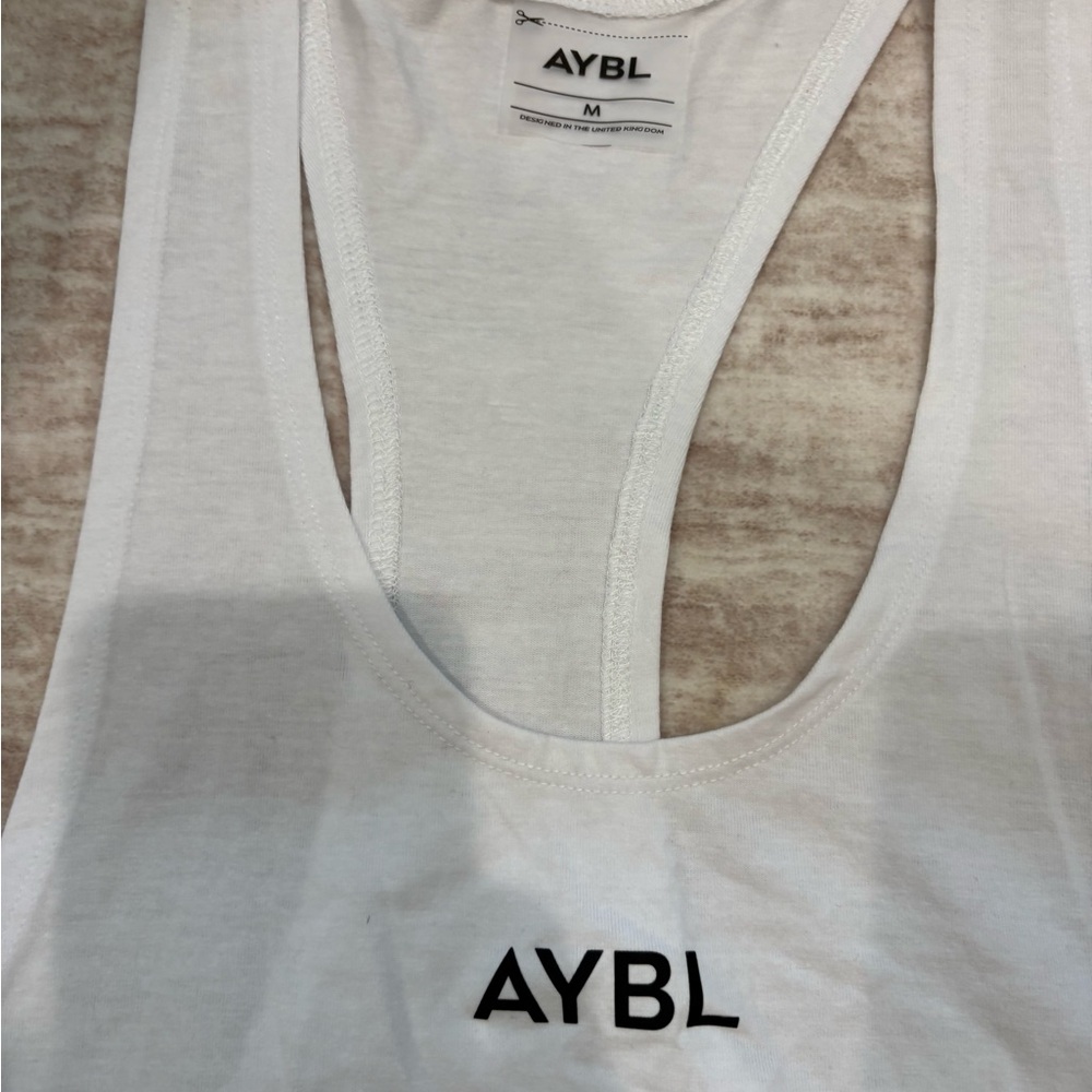 AYBL White Essential Stringer Tank - Picture 2 of 4